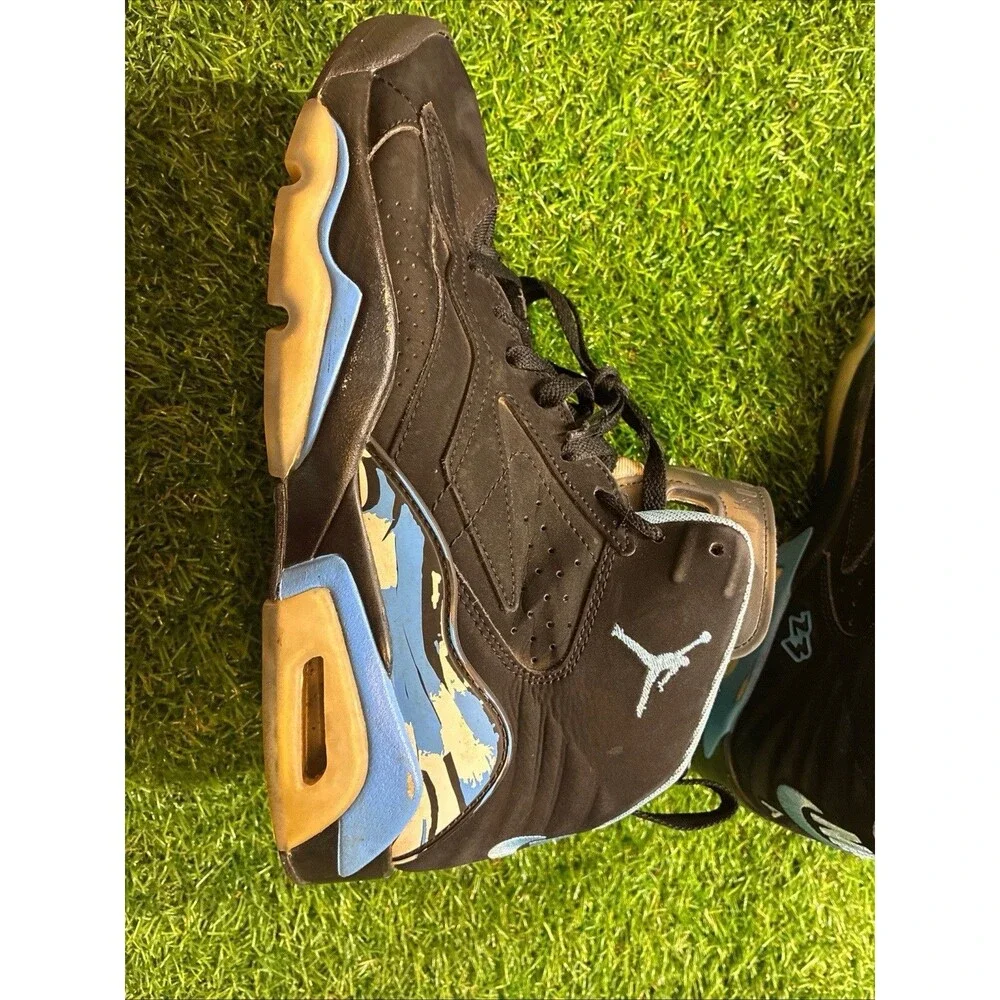 Nike Air Jordan 6 Retro UNC Black University Blue Men’s Size 9.5 DZ4474-004